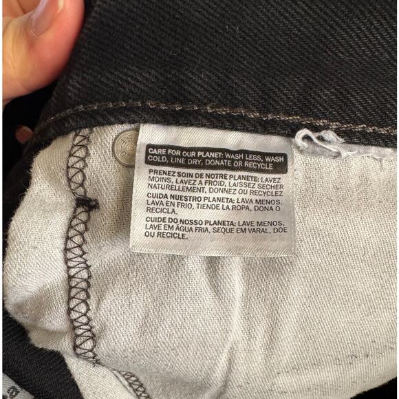 Levi Strauss & Co Black 505 Regular Fit Jeans Size 34x30 - Picture 7 of 8